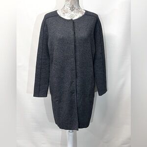 SOLAR Charcoal gray wool and cashmere‎ blend cardigan sweater size M.